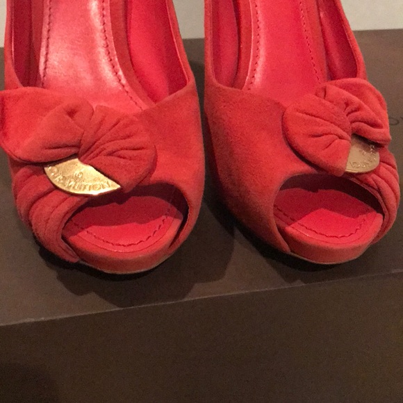 Authentic Louis Vuitton suede pumps - Picture 4 of 12